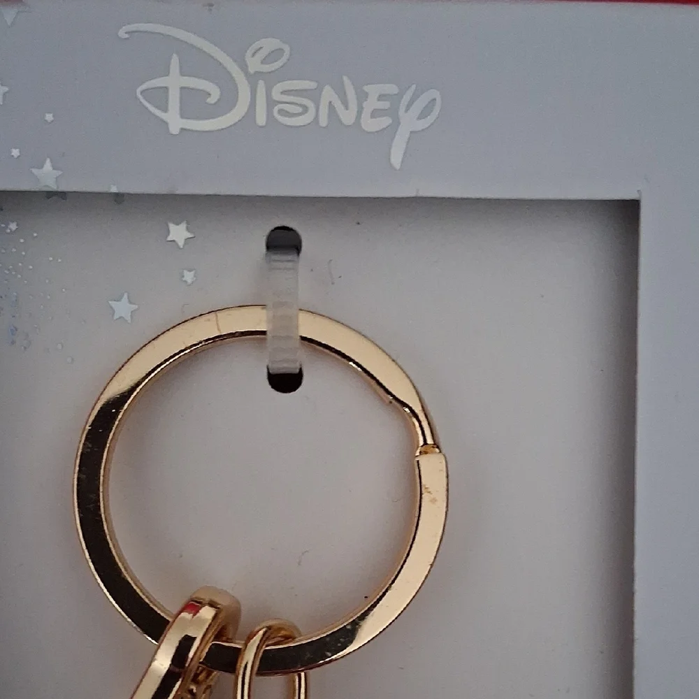 Disney Stitch & Angel Keychainborvaba with Heart and Flower Charms - Picture 2 of 7